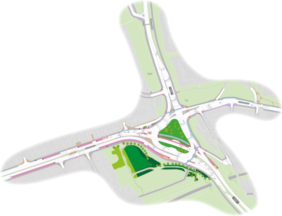 Dawsons Corner proposed design layout