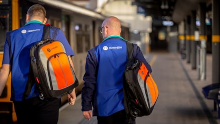 Image shows male staff in Northern uniform