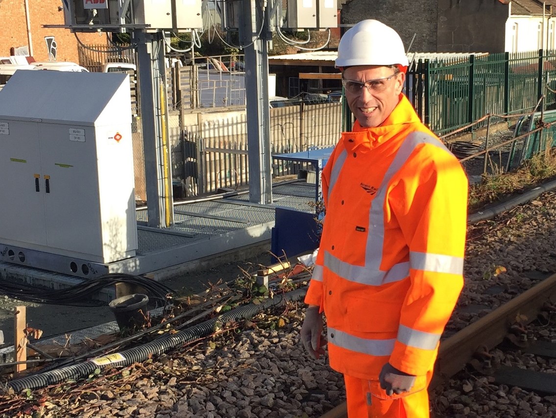 Southend railwayman trades stockings by the fire for overhead wire to upgrade your railway this Christmas: Network Rail project manager Gary Desmond