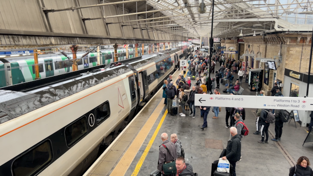 Multi-million-pound improvement gets underway at Crewe Station this Christmas: Crewe Station - Avanti Train Arriving