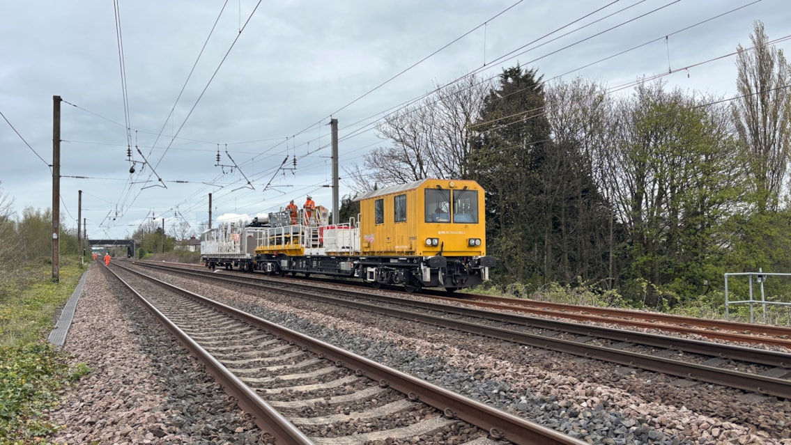 Overhead line renewals Lancashire April 2026