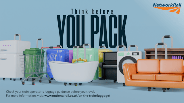Plan ahead and pack smart as millions take to the rails this summer: Think before you pack