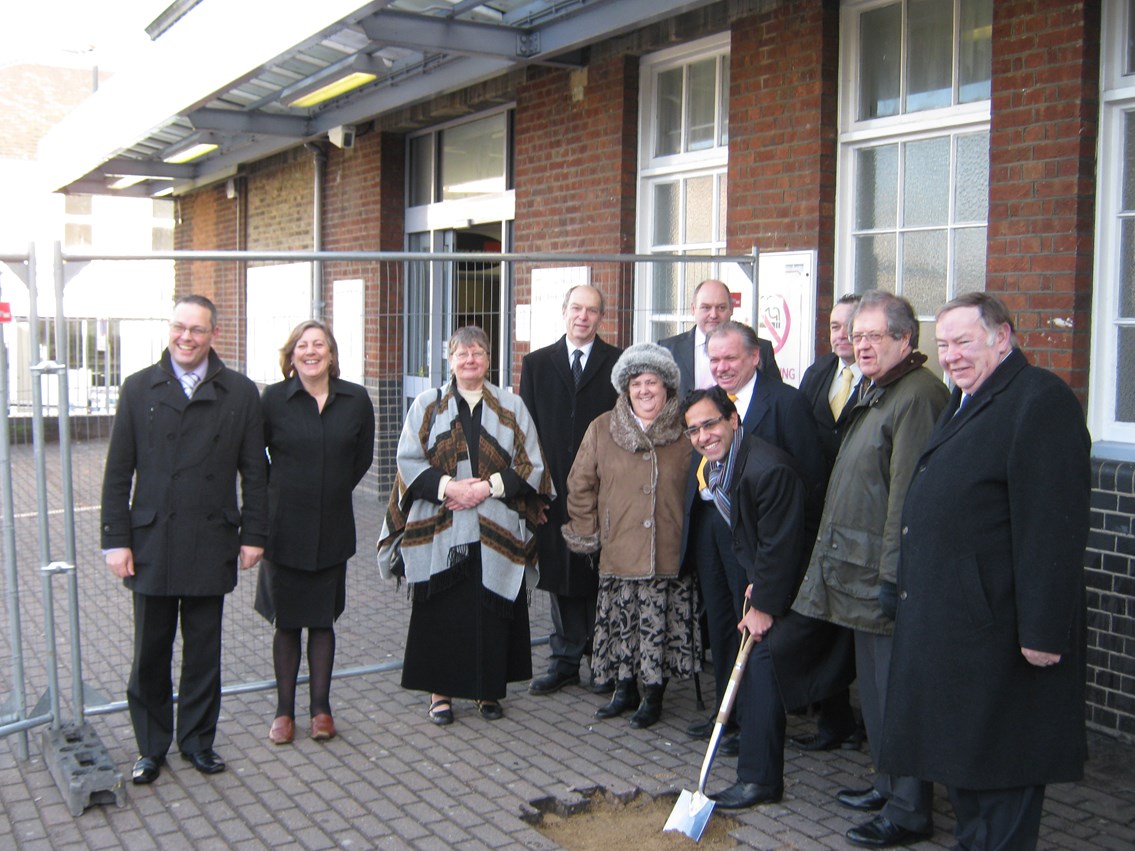 Gillingham Station - Start of Work: Gillingham and Rainham MP, Rehman Chishti, joined Network Rail and Medway councillors to mark the beginning of work on a new entrance and ticket office at Gillingham station which will provide easier access and better facilities for passengers.