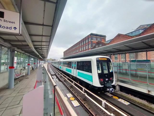 TfL Image - DLR Train waiting on platform