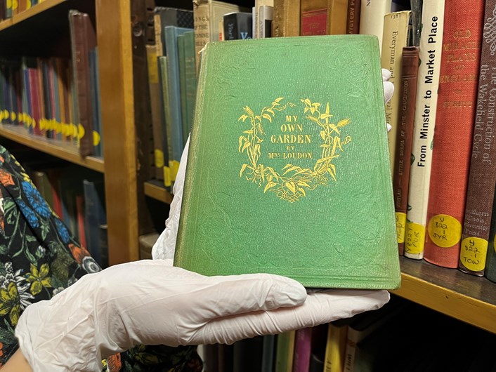Leeds Central Library's poisonous book: Leeds Central Library's copy of My Own Garden: The Young Gardener’s Yearbook. Published back in 1855, it has been safely tucked away behind the scenes at Leeds Central Library, well away from visitors.
Recent research carried out by experts at the library revealed that the seemingly unassuming book most likely owes its vivid, emerald, green colour to a dye containing quantities of arsenic, which can be lethal when ingested.