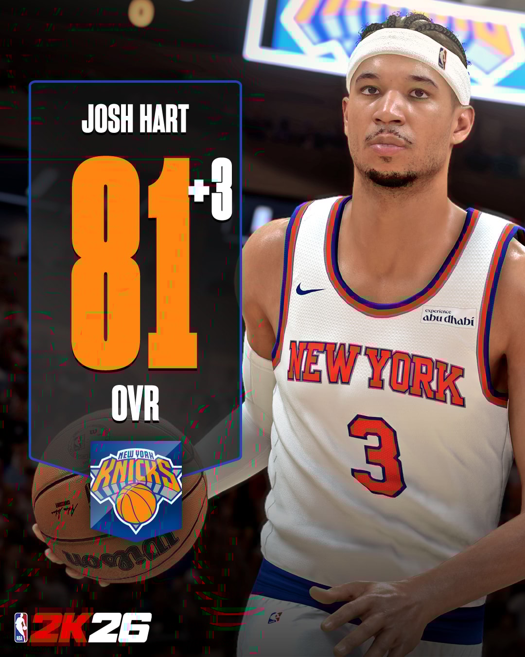 NBA 2K26 Ratings Update 3 - Josh Hart 2