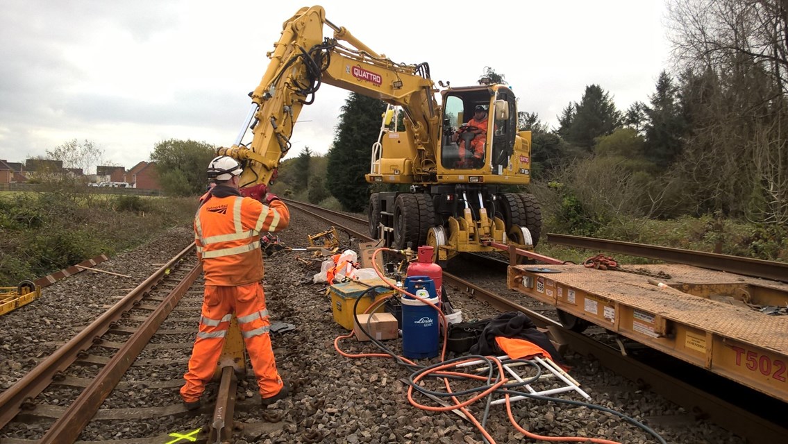 Network Rail and Arriva Trains Wales thank passengers as railway reopens between Swansea and Carmarthen: Swansea - Carmarthen Urgent Track Repairs October 2017