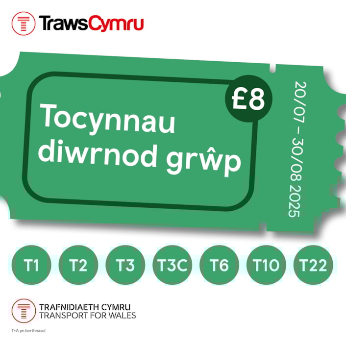 Tocynnau Diwrnod Grwp TrawsCymru