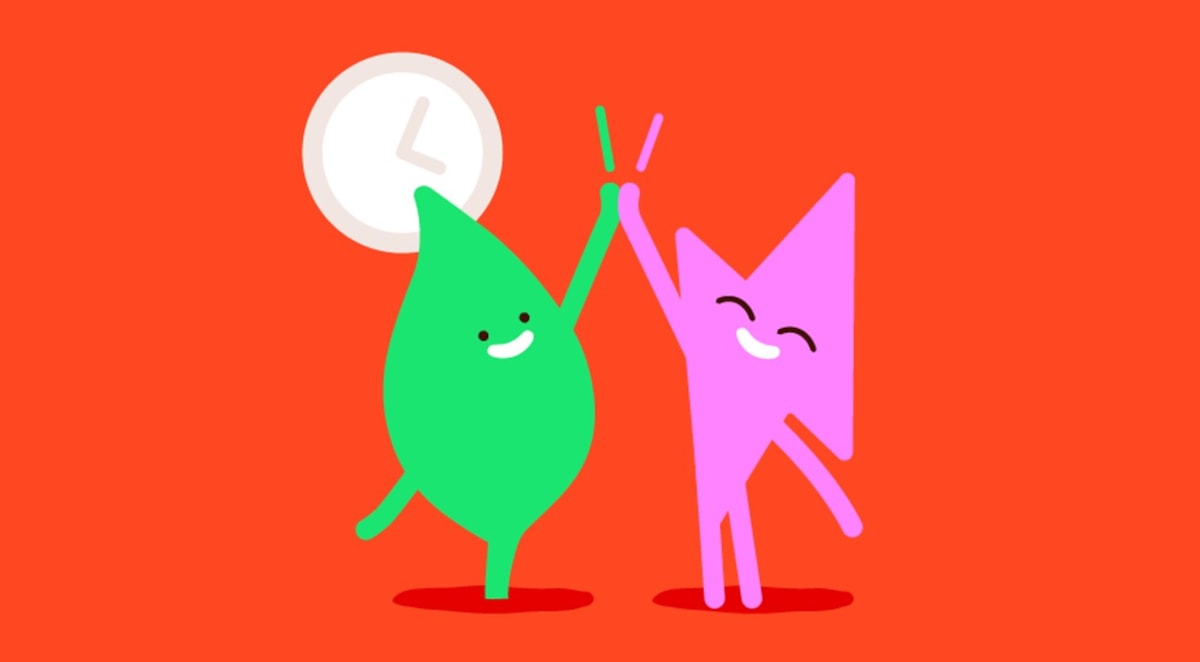 E.ONNext-character-comms high five with clock leaf and flash