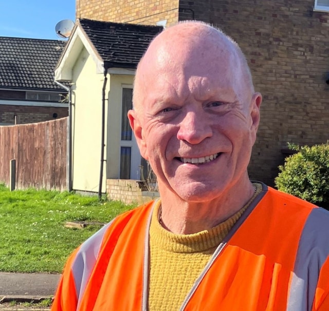 Cllr Stephen Giles-Medhurst in hi-vis-2
