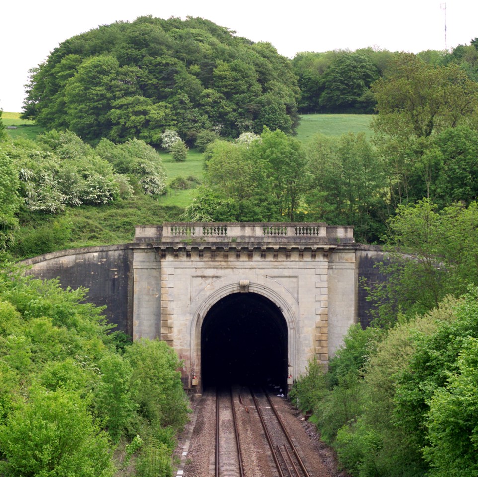 SWINDON COMES FACE TO FACE WITH BRUNEL: Box Tunnel, near Bath