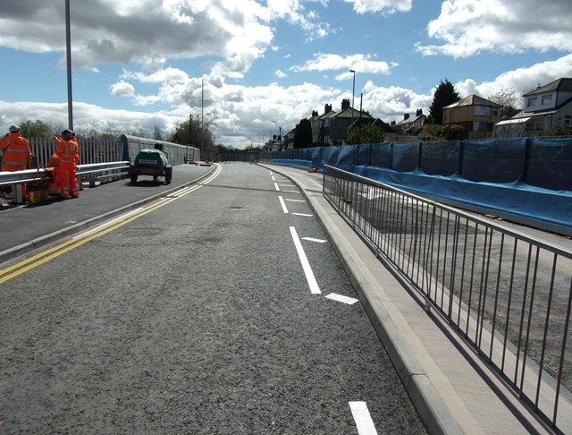 Cardiff Road Bridge 1: The Cardiff Road bridge in Newport, has reopened to two-way road traffic today (Friday 29 April) after Network Rail completed essential upgrade work in preparation for the arrival of the new fleet of electric trains.