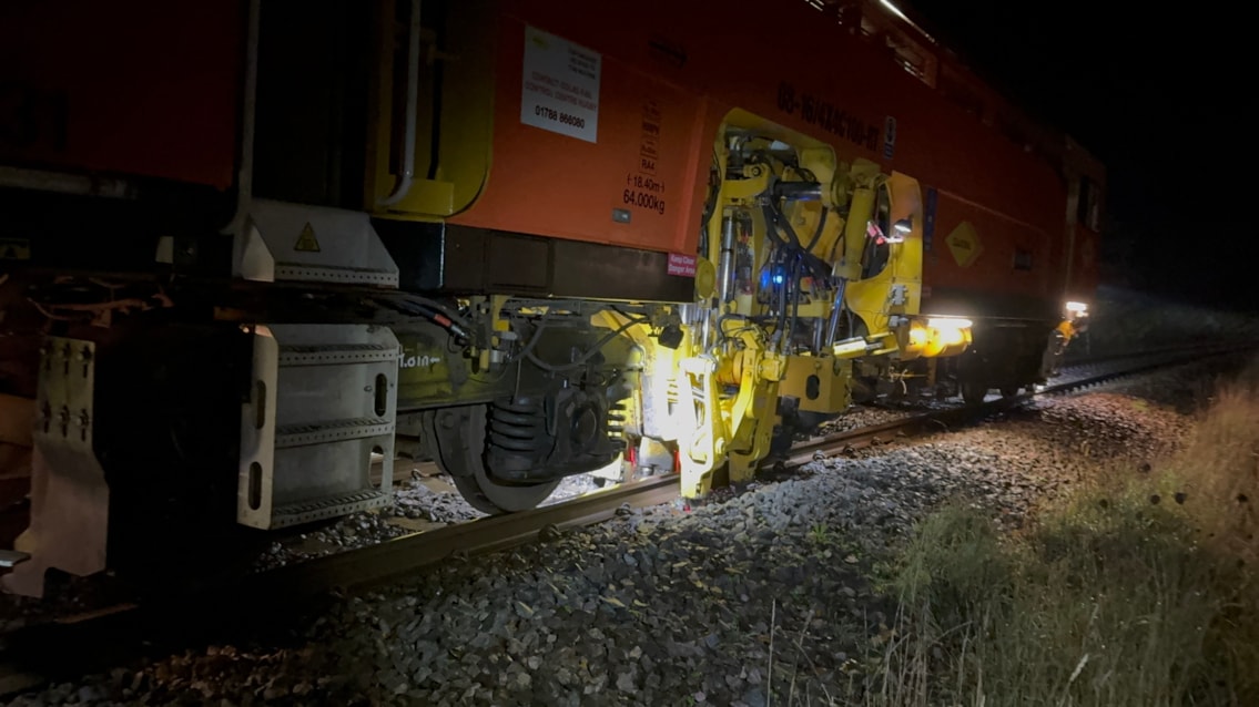 Tamping on the West of England Line