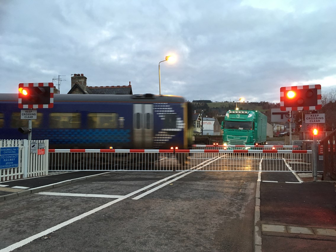 Dingwall Level Crossing upgrades delivered: Dingwall number one  Level crossing