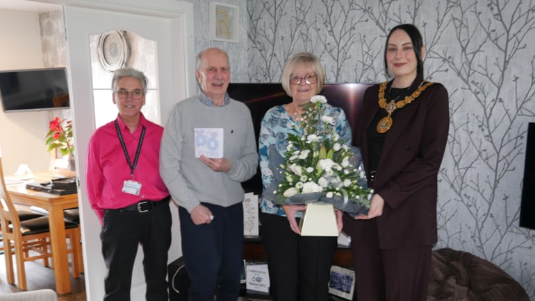 Robert and Nancy Gebbie celebrate Diamond Wedding Anniversary