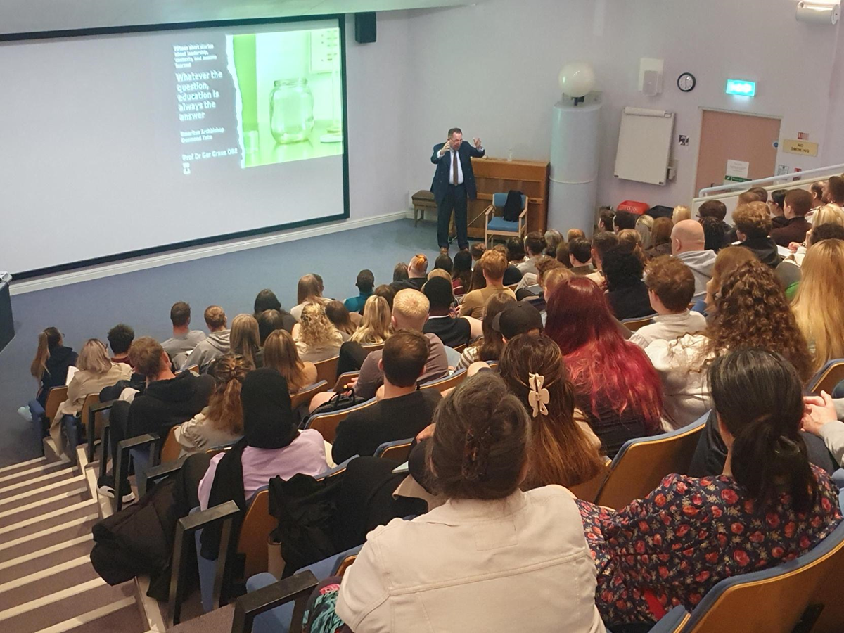 Ger Graus OBE inspiring newest crop of student teachers at induction