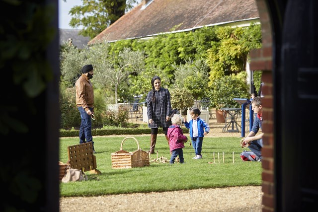 Families playing at Ham House National Trust images Arnhel de Serra