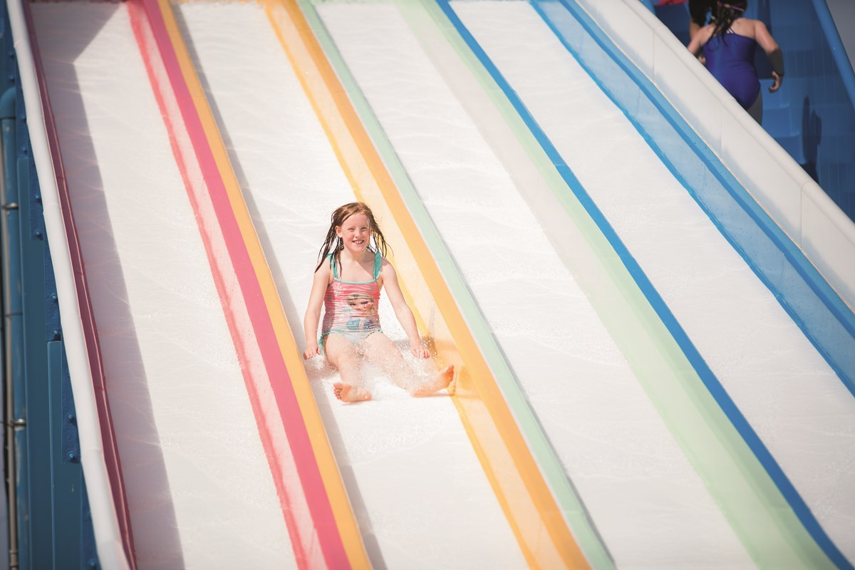 Outdoor Pool Slide at Doniford Bay