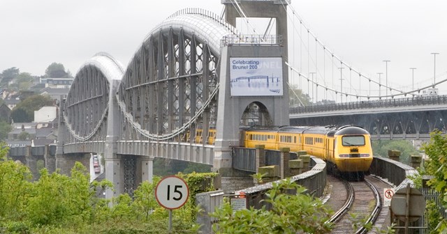 BRISTOL PASSENGERS COME FACE TO FACE WITH BRUNEL: Royal Albert Bridge - unveiling Brunel's name