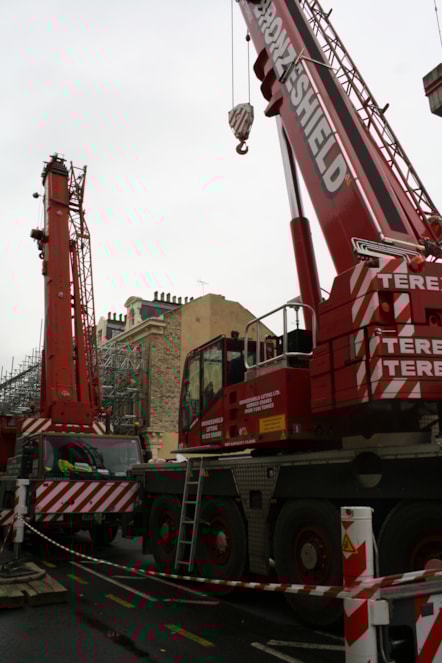 Scaffolding on Amhurst Road