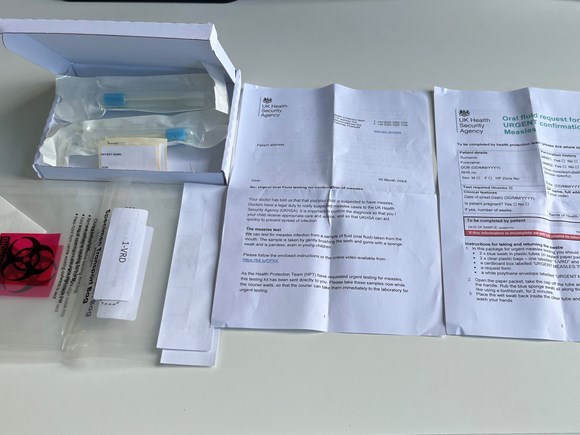 Oral fluid kit tests for patients: Oral fluid test kit