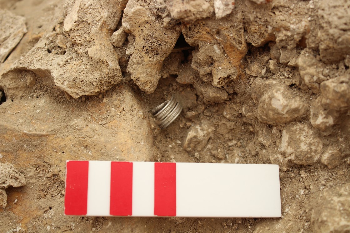 HS2 excavations of an Anglo Saxon burial ground in Wendover-3: A silver 