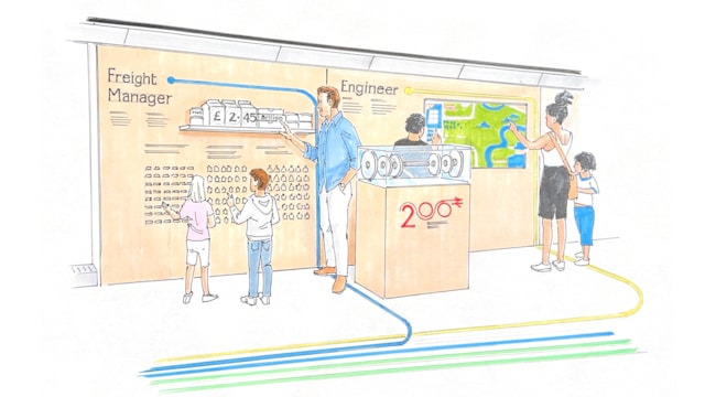 Bookings open for ‘Inspiration’, Railway 200’s unique exhibition train: Artist impression of Inspiration carriage Your Railway Future 1-3
