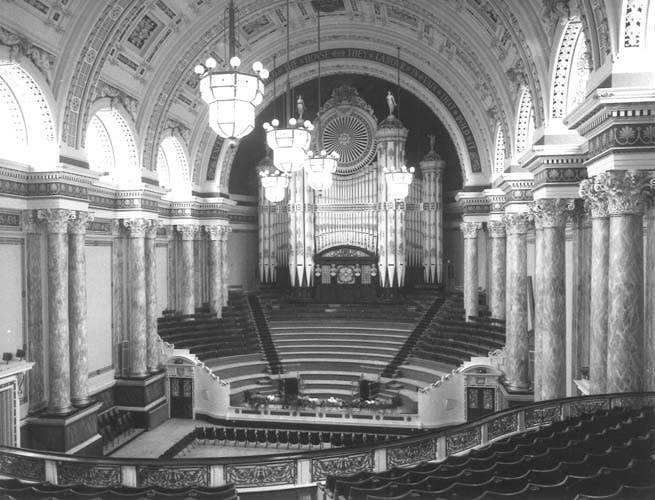 Panto chandelier: The beautiful ornamental fixture hung for more than 30 years at Leeds Town Hall, where it illuminated performances by artists including The Rolling Stones, Elton John and Queen before being removed and placed in storage in the late 1990s.