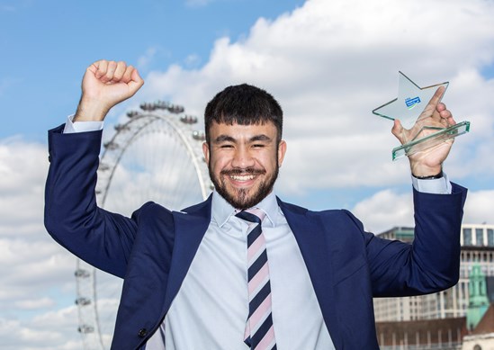HS2 apprentice from Stratford upon Avon scoops award win in Parliament: Sam Arrowsmith HS2 apprentice of the year winner