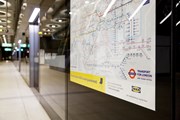 TfL Image- Tube Map May 2022 - Map in and Elizabeth line platform screen door