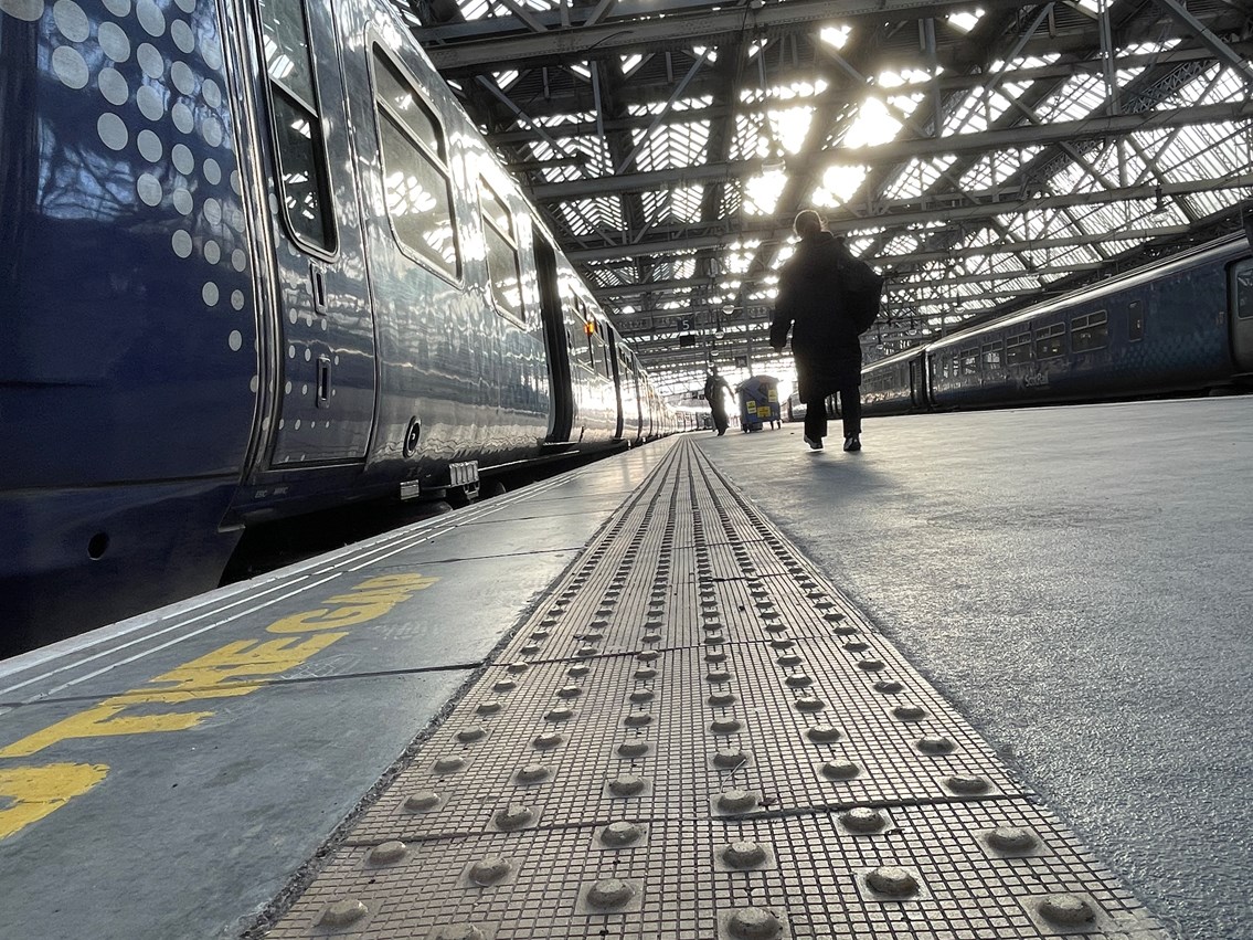 Key accessibility improvements rolling out across Scotland’s Railway: Tactile 1