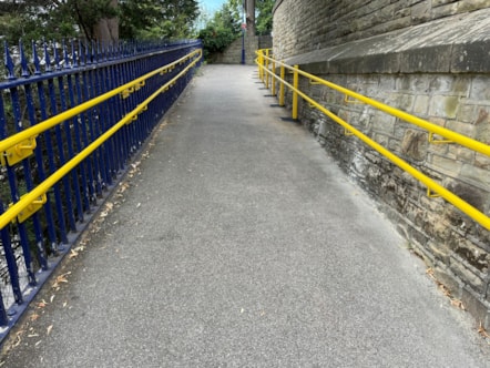 New handrails at Dewsbury station