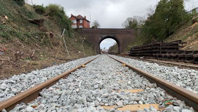 New track on Stourbridge Town branch line