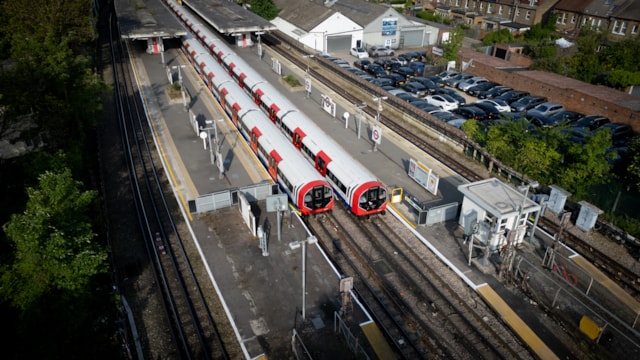 TfL Image - Two Piccadilly line test trains line up