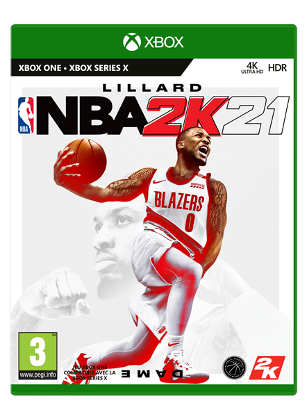 NBA 2K21 Packaging Damian Lillard Xbox One