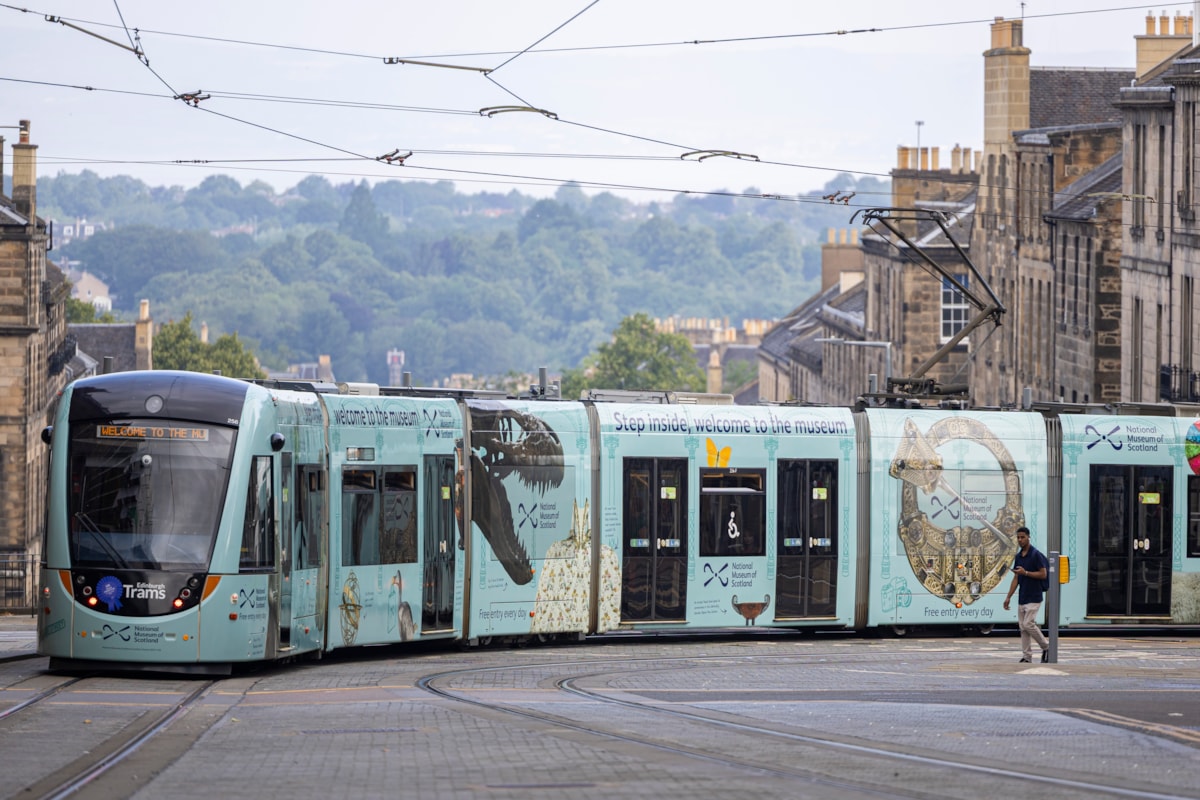 The National Museum of Scotland Tram launched this morning, 4 July. Photo (c) Duncan McGlynn (12)