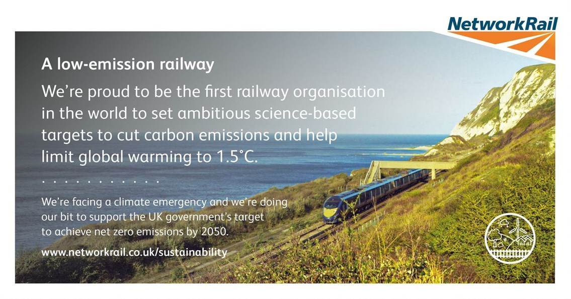 Green target in sight as more than two-thirds of Network Rail suppliers pledge to limit carbon emissions: 0e31ce63a2c24774b5864bbb33e26131