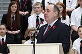 New schools for Lasswade and Eastwood: First Minister with Lasswade High School choir