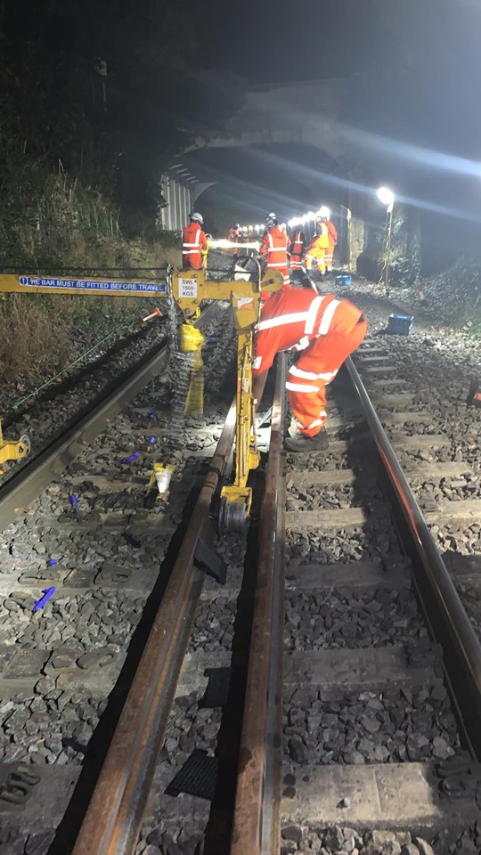 Track works improve reliability for freight and passengers in Felixstowe: Felixstowe track work
