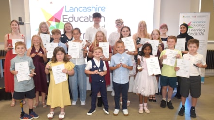 Winners at the Lancashire Education and Learning Awards