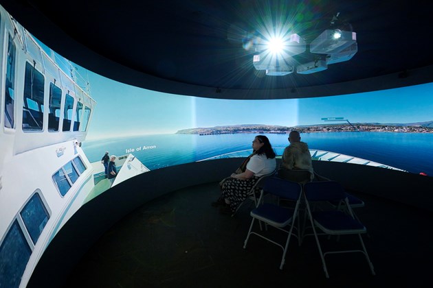 Pioneering £22m fund leaves lasting legacy for Highlands and Islands tourism: Spirit of Highlands and Islands project - Interior of immersive pod -Free use picture - Credit HLH Ewen Weatherspoon