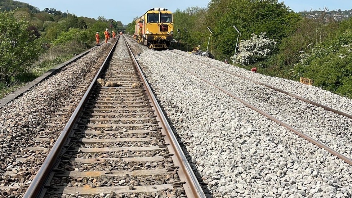 Tamping machine near Bath
