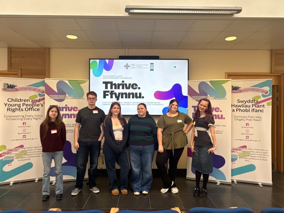 Members of the Youth Assembly at the recent Youth Poverty Summit