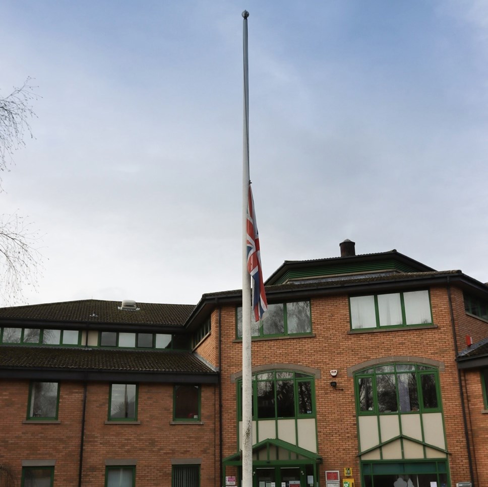 Flag half mast-2