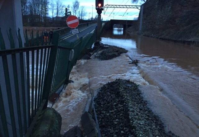 Flooding on the West Coast main line north of Carlisle - 2