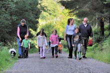 Family walking at Dunardry near Crinan Argyll and Stirling Area ©Lorne Gill SNH