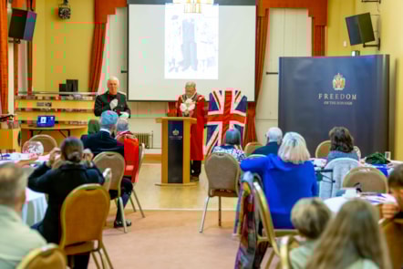 Family members at the celebration at Himley Hall