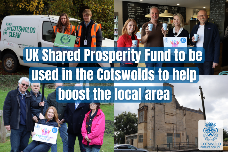 UK Shared Prosperity fund to be used in the Cotswolds to help boost the local area