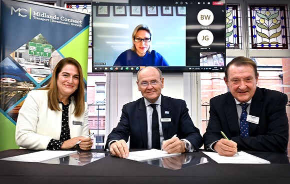 Government and Midlands Connect sign landmark 'Collaboration Agreement': Baroness Vere collab agreement