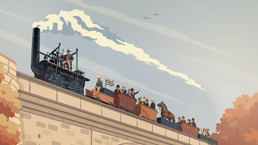 Spectators urged to stay safe during Stockton & Darlington Railway Anniversary Journey: Autumn  Web Visual - Low-Res